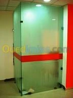 Réalisation façades en verre securit