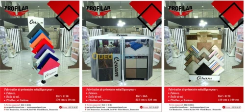fabrication des présentoir mitalique