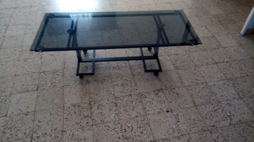 Table en verre