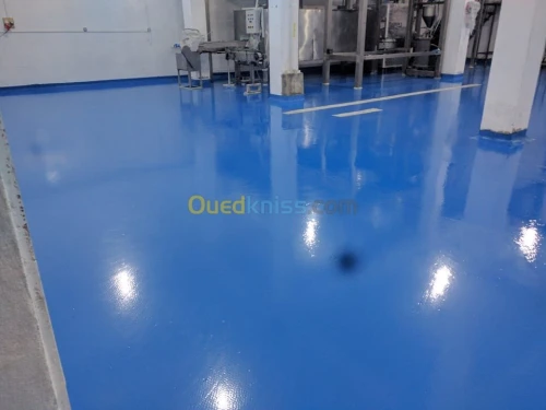 revêtement de sols en epoxy resine 