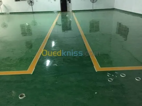 revêtement de sols en epoxy resine 