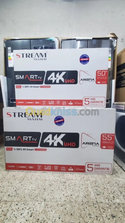 TV Stream  55"/50" F1 UHD Prix Choc 