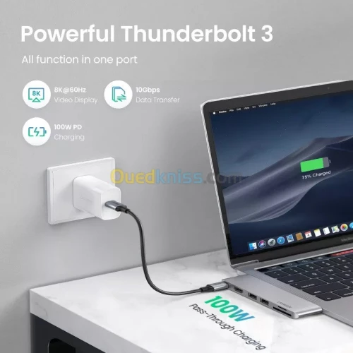 Adaptateur HUB Ugreen 6 in 2 USB-c type-c to HDMI + SD/TF + 2 * USB3.0 + PD