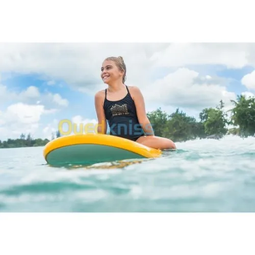 MAILLOT DECATHLON DE BAIN 1 PIÈCE 100 NOIR