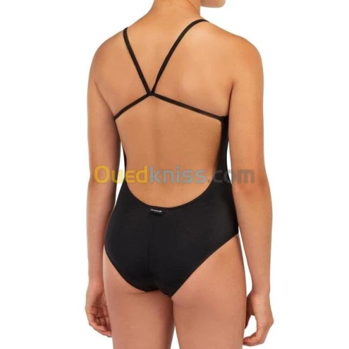MAILLOT DECATHLON DE BAIN 1 PIÈCE 100 NOIR