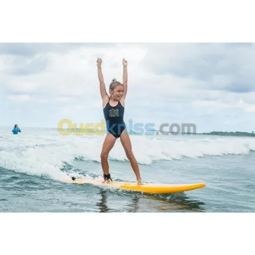 MAILLOT DECATHLON DE BAIN 1 PIÈCE 100 NOIR