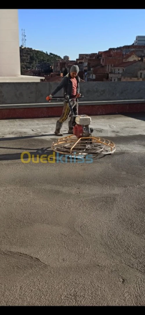 Etanchiete SEL liquide et chape béton