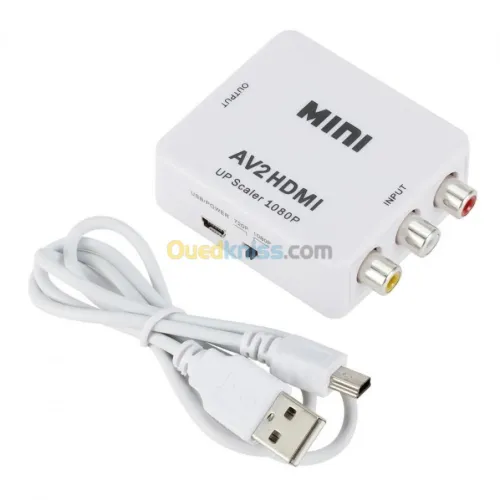 Adaptateur Convertisseur RCA Composite CVBS AV To vers HDMI HD AV2HDMI 1080P