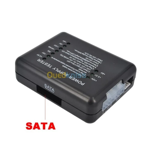 Testeur d'alimentation PSU Tester PC 20/24 Broches ATX SATA HDD 12V 5V 3.3V