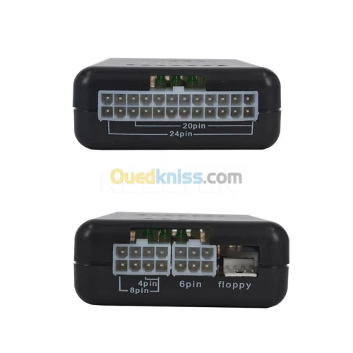 Testeur d'alimentation PSU Tester PC 20/24 Broches ATX SATA HDD 12V 5V 3.3V