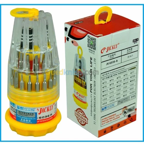 Kit tournevis magnetique 31 pieces professionel JAKEMY & JACKLY JK-6036A