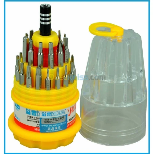 Kit tournevis magnetique 31 pieces professionel JAKEMY & JACKLY JK-6036A