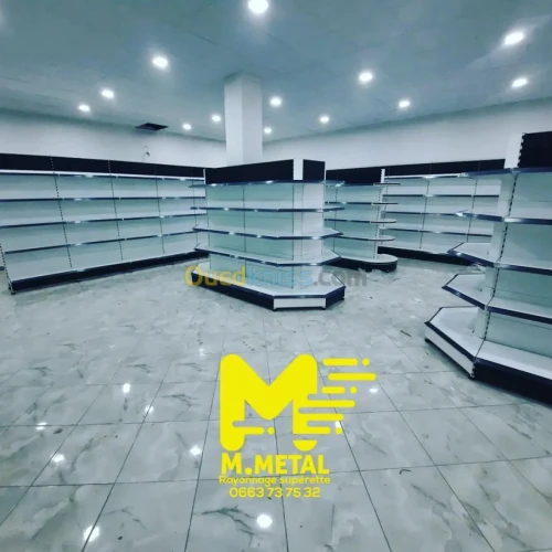 Rayonnage et étagère métallique 