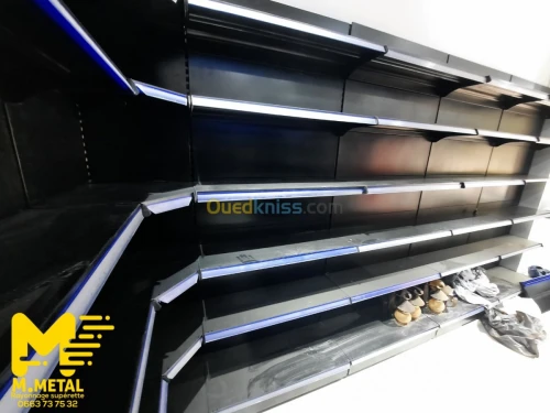 Rayonnage et étagère métallique 