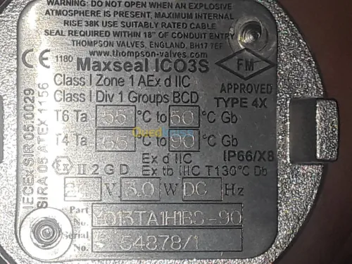 IMI MAXSEAL ICO3S_ THOMPSON VALVES