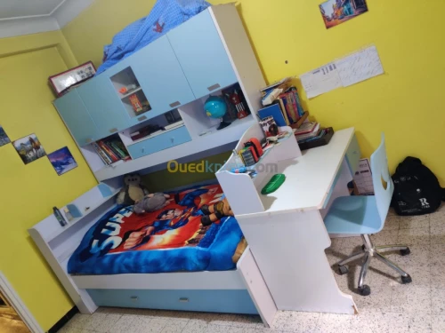 Chambre enfant (Lit+ Armoire+ Bureau)