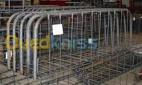 Facconage des armatures en acier  