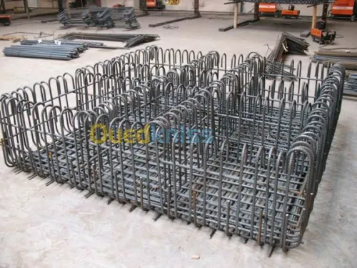 Facconage des armatures en acier  