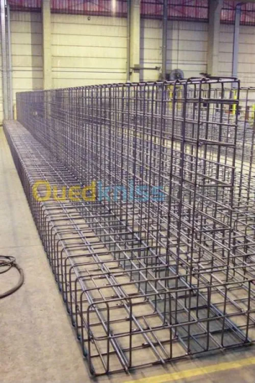 Facconage des armatures en acier  