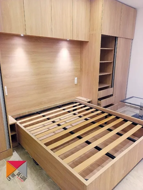 Chambre a coucher aménagée sur mesure      ****     Bien être utile      ****