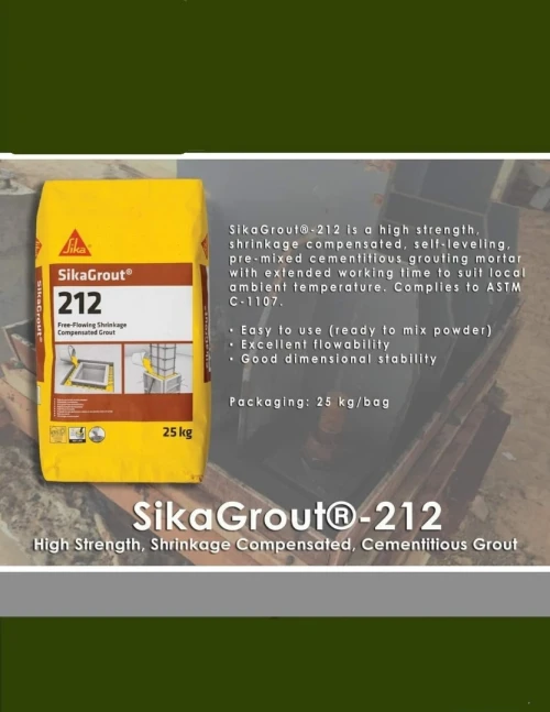 SIKAGROUT 212 SCELLEMENT