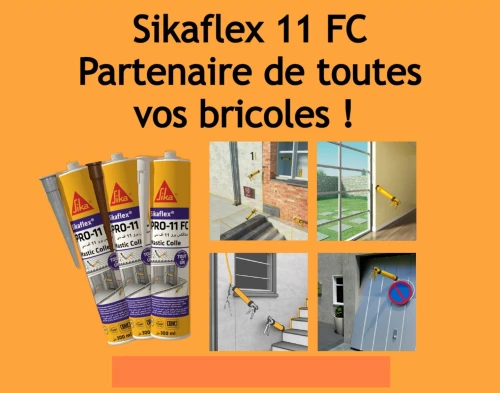 SIKAFLEX PRO 11FC ( MASTIC COLLE  ) BLANC / GRIS