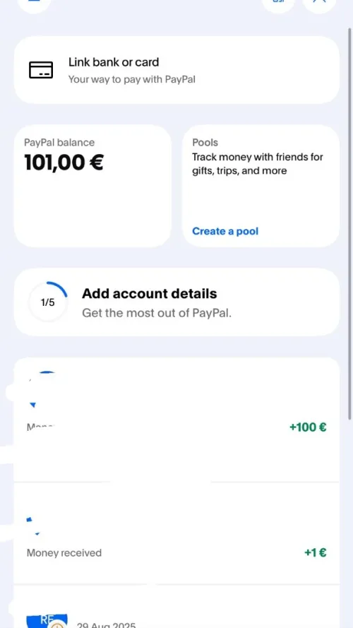 100 euros solde paypal