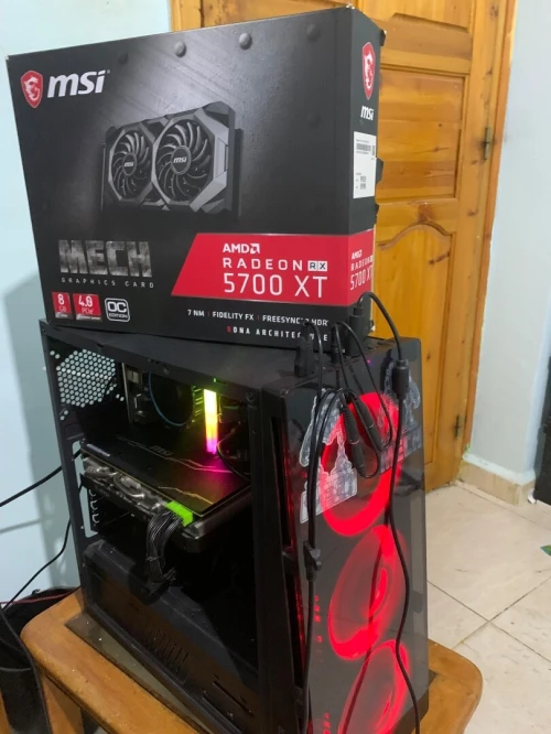 Pc gamer: i3-12100f/msi rx5700xt/asrock h610/512ssd/16ram rgb/game max 600wa/case spirit of gamer