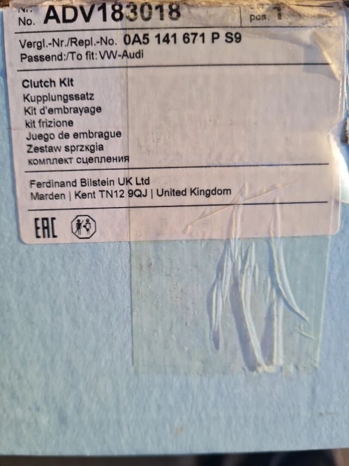 Kit d'embrayage AUDI VW FORD SEAT SKODA
