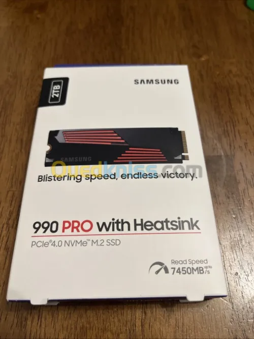 Samsung SSD 990 PRO 2TB PCIE 4.0X4 NVME avec Heatsink -- promotion  