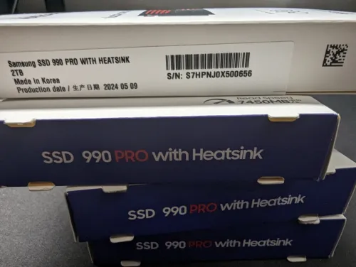 Samsung SSD 990 PRO 2TB PCIE 4.0X4 NVME avec Heatsink -- promotion