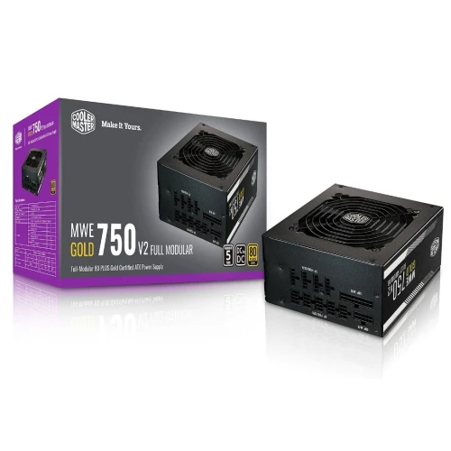 ALIMENTATION COOLER MASTER MWE 750W V2 80PLUS GOLD FULL MODULAIRE ATX 3.0 PCIE 5.0