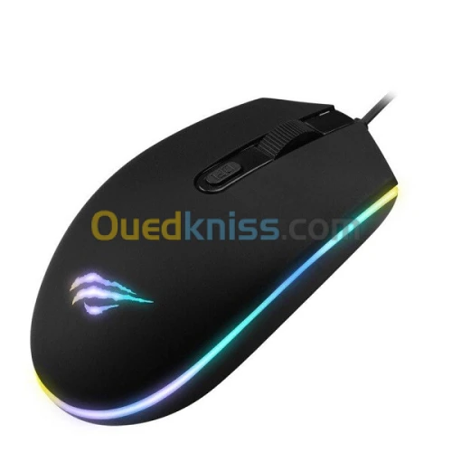 SOURIS HAVIT HV-MS1003 RGB BACKLIT GAMING MOUSE - ERGONOMIQUE, 1200 DPI, USB