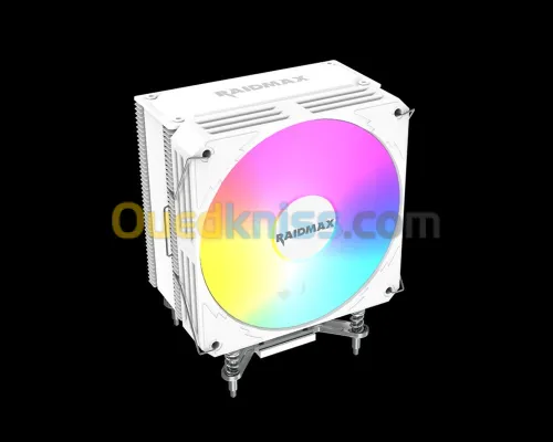 CPU AIR COOLING Raidmax AC1204KPW ARGB Blanc - Refroidissement Performant et Esthétique Épurée
