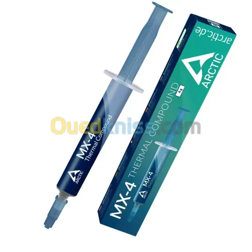 PATE THERMIQUE ARCTIC MX4 4G - CONDUCTIVITÉ THERMIQUE 8.5 W/mK - NON CONDUCTRICE - LONGUE DURÉE