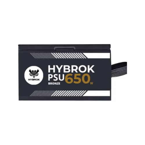 ALIMENTATION HYBROK 650W 80PLUS BRONZE -  PUISSANTE, STABLE ET SILENCIEUSE POUR PC GAMER