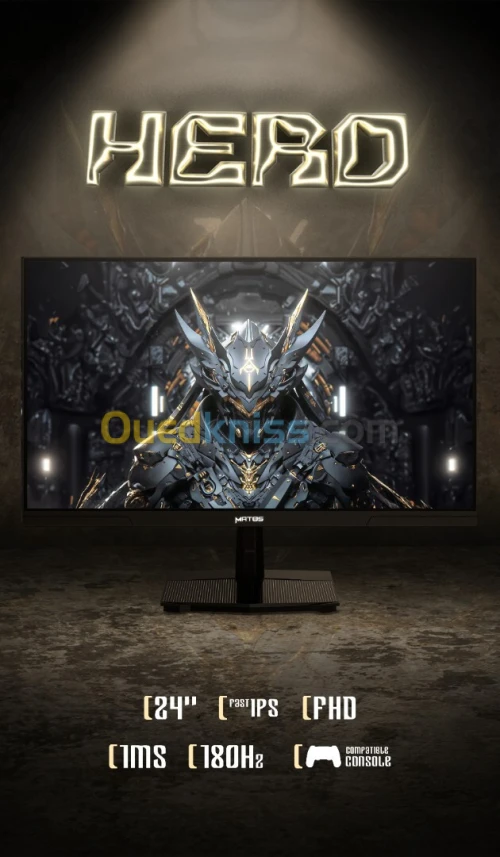 ECRAN MATOS HERO 24" 180HZ 1MS FAST IPS FHD MSG244 GAMING MONITOR 
