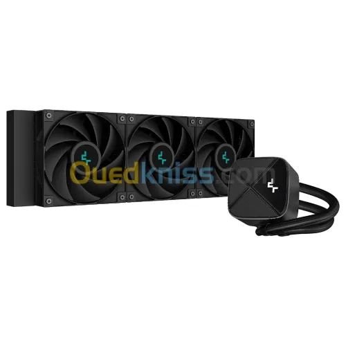 DEEPCOOL LS720S ZERO DARK - Watercooling AIO 360mm, Full Black, Performances Extrêmes, Design