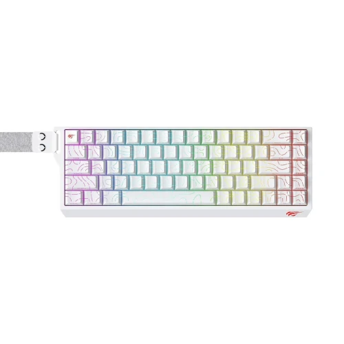 CLAVIER HAVIT KB922L RED SWITCH RGB WHITE