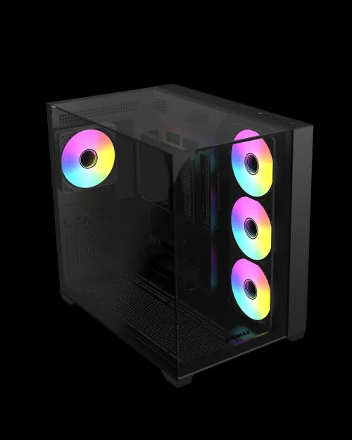 BOITIER RAIDMAX I620 TBS ALL GLASS 4 FANS ARGB BLACK