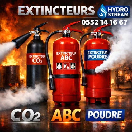 EXTINCTEUR CO2 ABC POUDRE 2kg 3KG 6KG 9KG 10kg 50kg