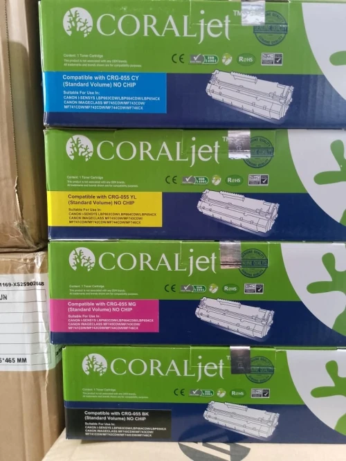 Pack Toner Laser CANON CRG 055 (BK-C-M-Y) compatible