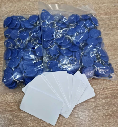 TAG / Carte Badge PVC Blanc