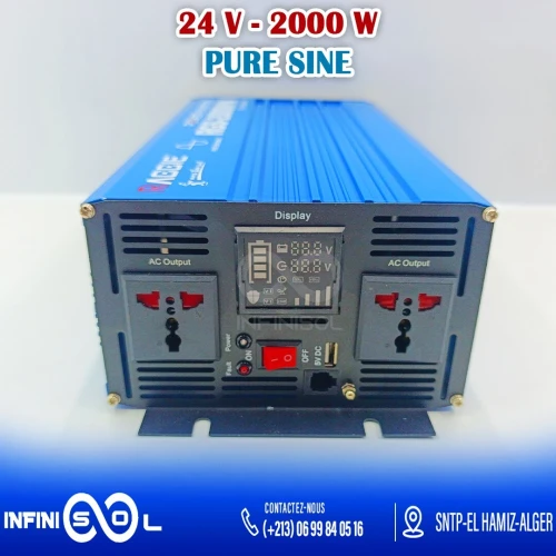 INVERTISSEUR 24V 220V 2000W PURE SINE