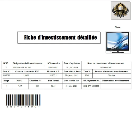 Logiciel de GESTION HÔTELIÈRE - Version Starter - برنامج لتسيير الفندقي