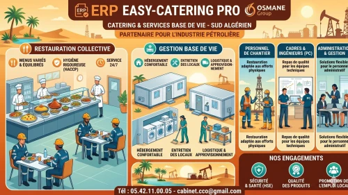 ERP GESTION BASE DE VIE & CATERING - برنامج تسيير قاعدة الحياة
