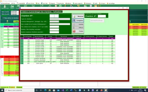 LOGICIEL GESTION HÔTELIÈRE COMPLÈTE  - برنامج لتسيير الفندقي