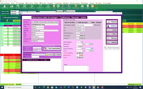 LOGICIEL GESTION HÔTELIÈRE COMPLÈTE  - برنامج لتسيير الفندقي