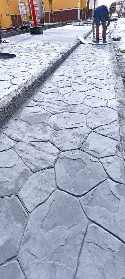 Béton imprimé 