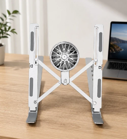 Refroidisseur laptop et tablette réglable avec ventilateur détachable